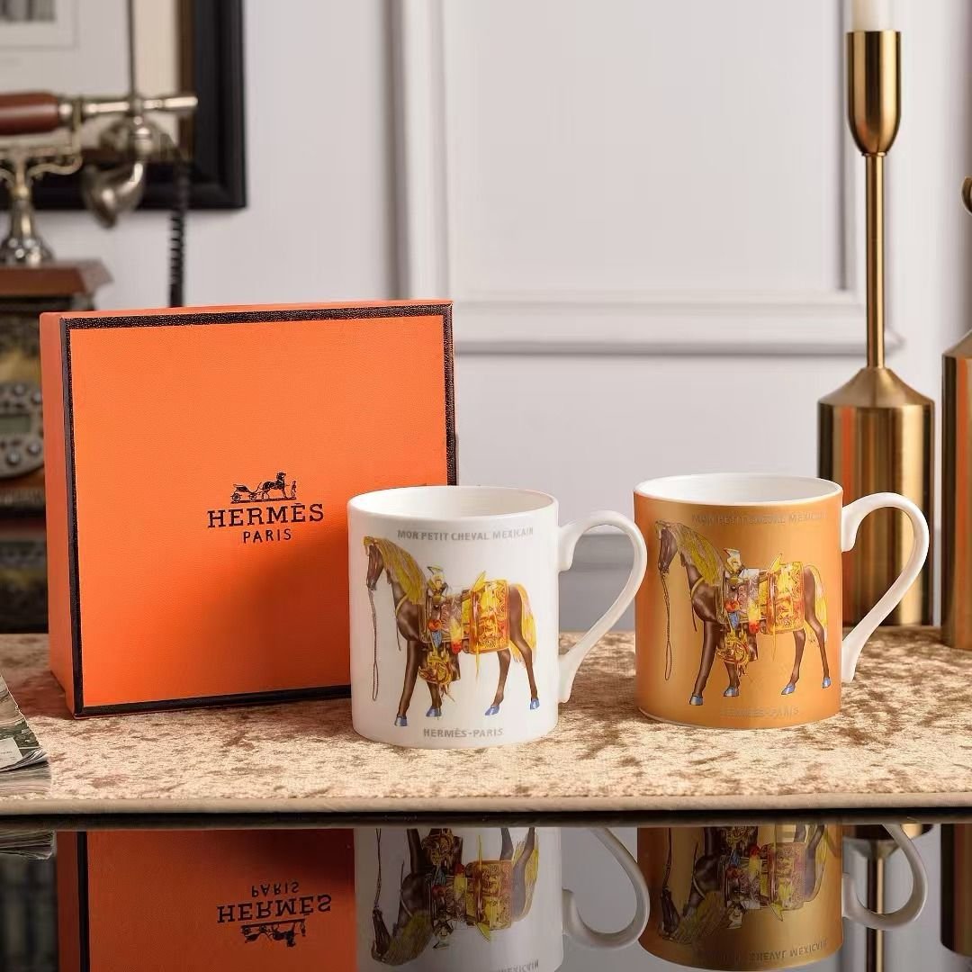 Hermes Single Mug Wite or Golden color